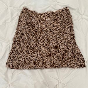 LA Hearts cheetah print mini skirt